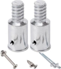 2pack 1" Threaded Tips Replacement For Extension Poles Repairing Push Broom Ha
