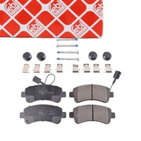 Febi 116234 BremsbeläGe + Warnkontakt FüR Peugeot Boxer Citroen Jumper Hinten