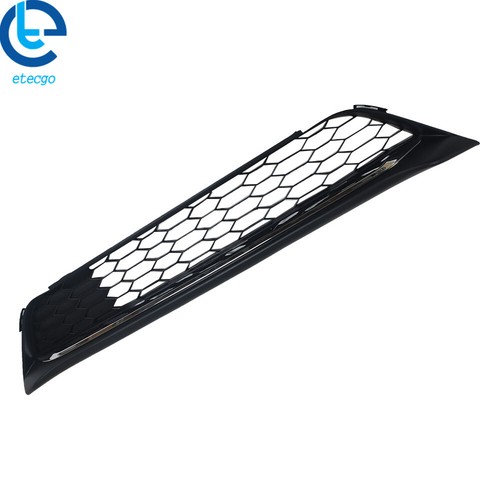 For 2016 2017 Honda Accord Front Bumper Lower Grille Black Honeycomb Chrome Trim - Picture 3 of 8
