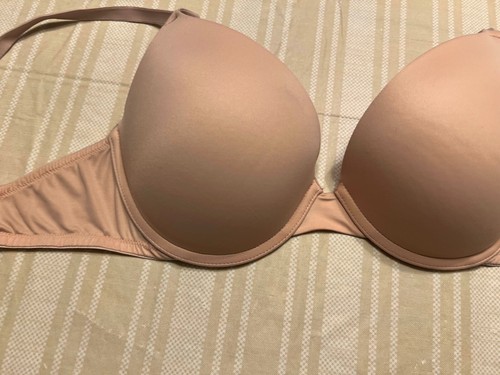 PINK by Victoria's Secret Bra Size 34D Push Up Bra Light Pink/NUDE LIGHT MARKs - Picture 4 of 15