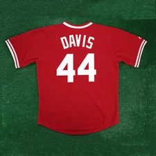 Eric Davis Cincinnati Reds Cooperstown Throwback Men's Red Jersey