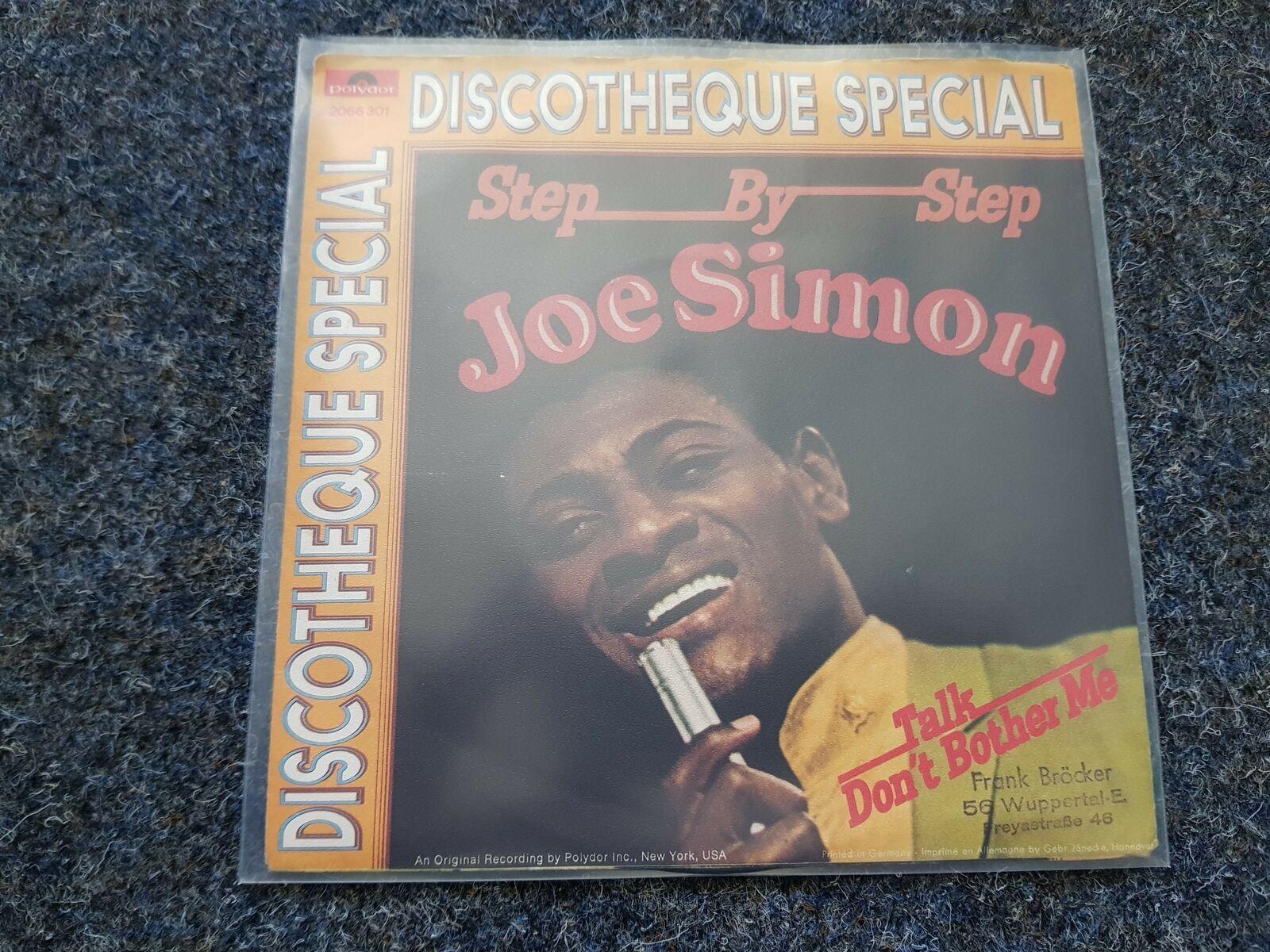 7"" Single Vinyl Joe Simon - Step by step GERMANY