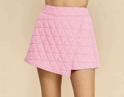 T.C.E.C. (S) Women s Quilted Mini Skort Sz M Pink Golf Tennis Casual Shorts EUC