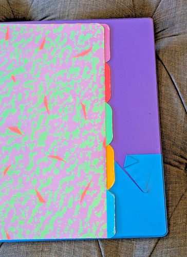 Vintage Lisa Frank Cleocatra 3 Ring Binder Egyptian Cat Includes 5 Dividers - Picture 12 of 14