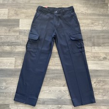 NWT Red Kap Cotton Cargo Pant Men  s 32x32 Navy Blue Wrinkle Resistant PC76NV0