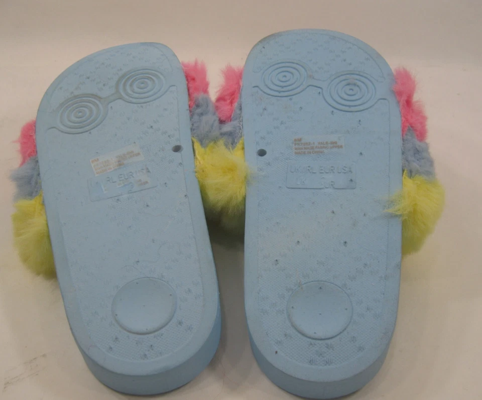 NEW CAPE ROBBIN MULTI FURRY Open Toe SLIP ON Sandal Shoes WOMEN Size 8 - Image 4 of 4