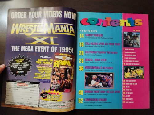 WWF Magazine June 1995 Shawn Michaels Diesel*HAS Poster,Cutout & Trading Cards*B - Picture 8 of 17