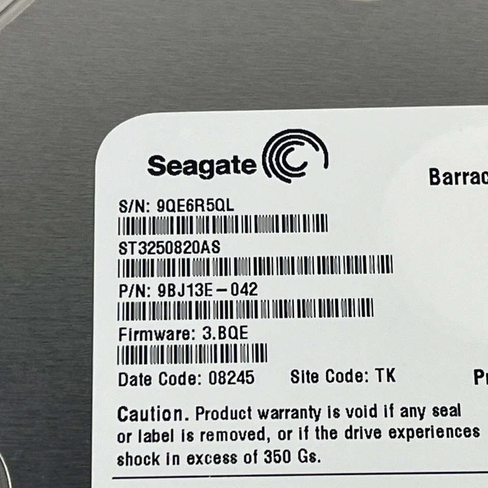 Seagate ST3250820AS 250GB SATA 7200RPM 3.5" Hard Drive 9BJ13E-305 w60 - Image 2 of 4
