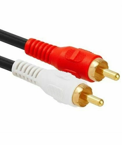 RCA Female to 2 Dual RCA Male Plug Audio Cable Adapter Y Splitter Converter 20cm - Image 4 of 4