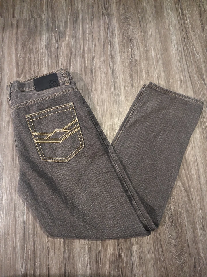 Jeans De Colección Old Skool Marca Para Hombre Talla 34 Gris Recto Denim Y2K Patinador Old School Foto 4 de 4