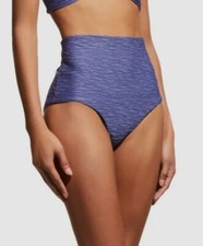  170 Mara Hoffman Women's Purple Lydia High-Waisted Bottom Swimwear Size Small