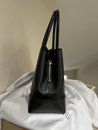 MICHAEL KORS MERCER GALLERY SCHWARZ KIESEL LEDER MITTIG REISSVERSCHLUSS BEUTELTASCHE Schulter TASCHE - Bild 5 von 18