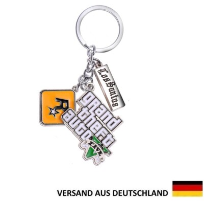 GTA V Geschenk für PC & PS5 Spieler Rockstar - Schlüsselanhänger für Rucksack