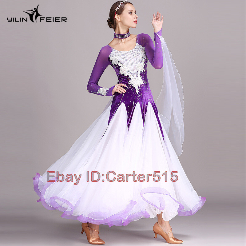 Modern Waltz Tango Ball Gown Latin Ballroom Competition Dance