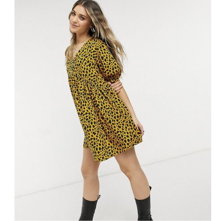 ASOS WEDNESDAY'S GIRL MINI SMOCK DRESS IN SKETCHY ANIMAL PRINT-YELLOW Size 18 | eBay ASOS WEDNESDAY'S GIRL MINI SMOCK DRESS IN SKETCHY ANIMAL PRINT-YELLOW Size 18 | eBay