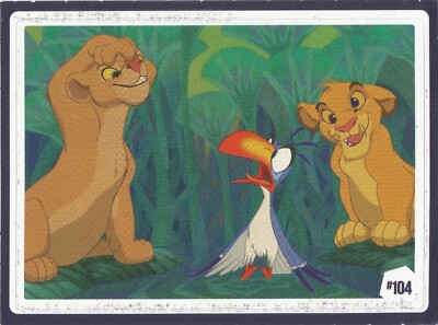 AUCHAN 100 YEARS OF MAGIC DISNEY THE LION KING SIMBA NALA STICKER STICKER #104