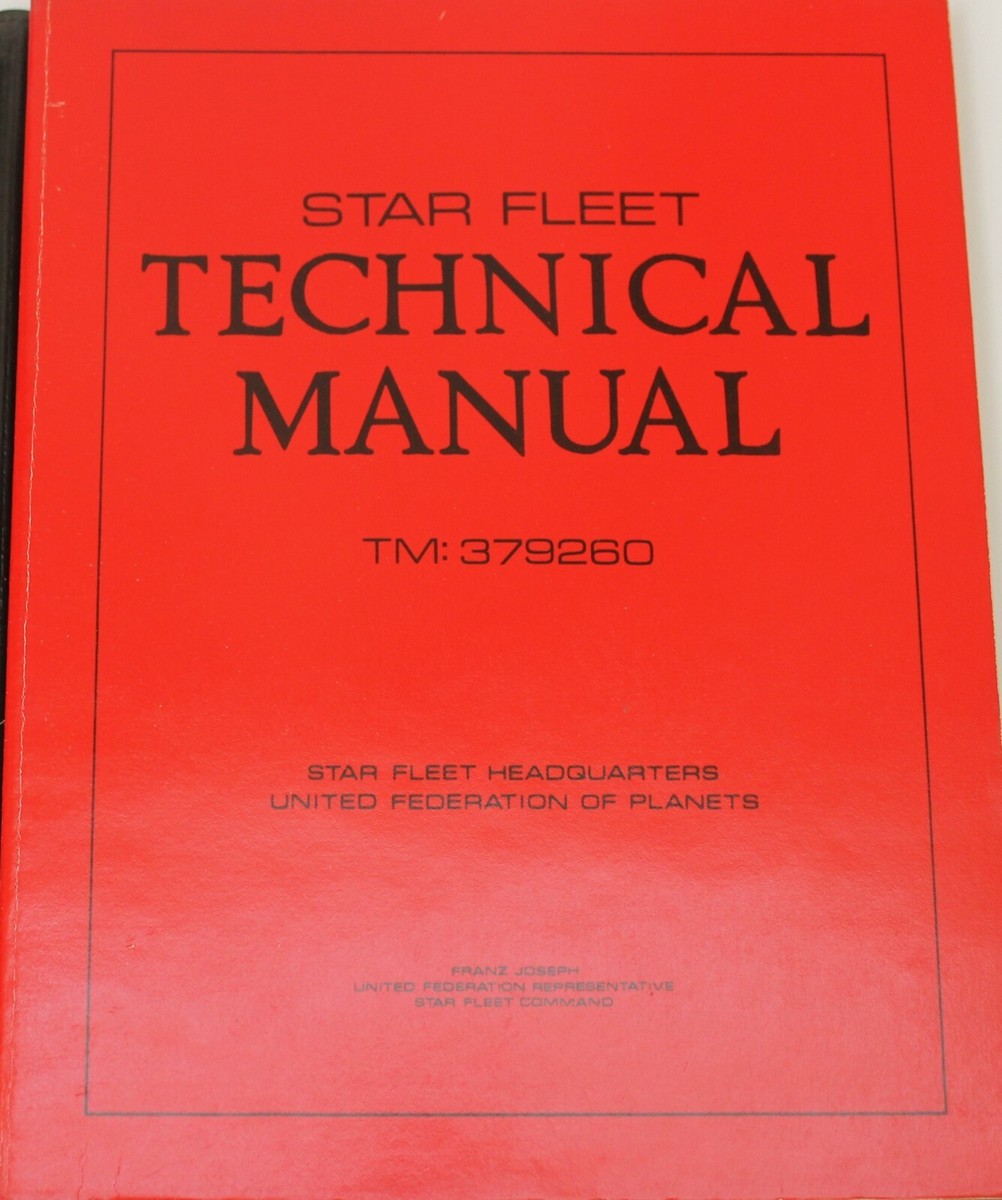 Star Trek Star Fleet Technical Manual Franz Joseph 1st Edition
