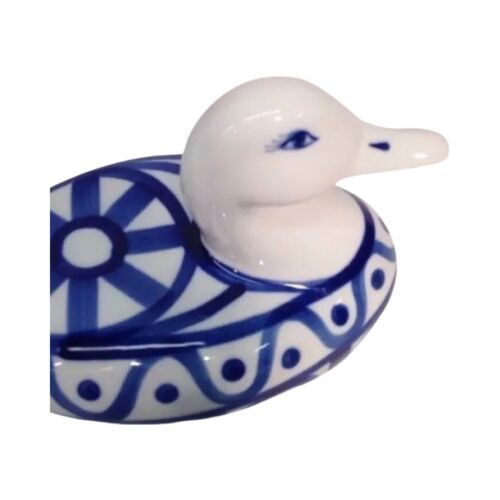 Dansk Arabesque Ente Mittelstück blau & weiß Muster - Bild 6 von 12