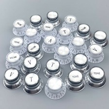 4x LP Guitar Reflector Knobs Top Hat Knobs 2V 2T Fits GBSON Epiphone Les Paul SG