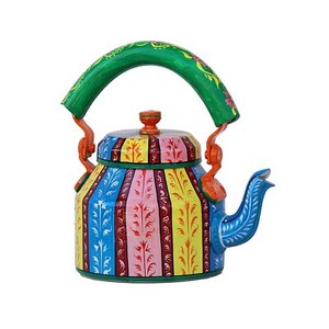 Indian Traditional Tea Kettle 106 Multi Color India Hand Painted