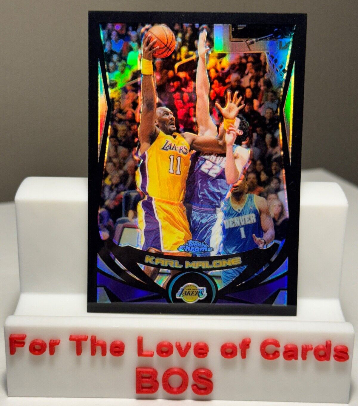 2004-05 Topps Chrome KARL MALONE Black Refractor /500 - #110