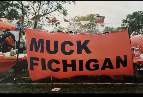 Classic Univ of Illinois MUCK FICHIGAN 10’ x 43” Flag-a must for any Illini Fan! - Picture 2 of 3