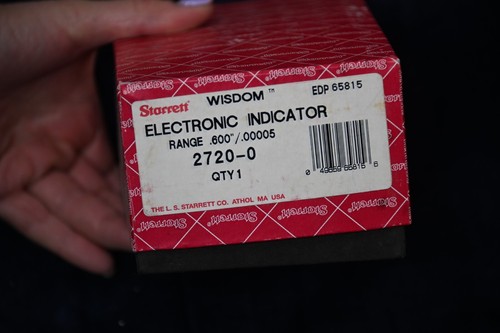 Starrett Wisdom Electronic Indicator 2720-0, 0-0.600” range EDP 65815 - Picture 2 of 2