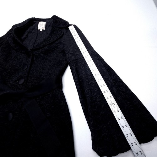 Nanette Lepore Coat Womens 2 Jacquard Gothic Whimsigoth Pinup Witchy 90s Y2K - Picture 11 of 13