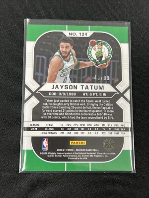 2020-21 Panini Obsidian Electric Etch Purple #124 Jayson