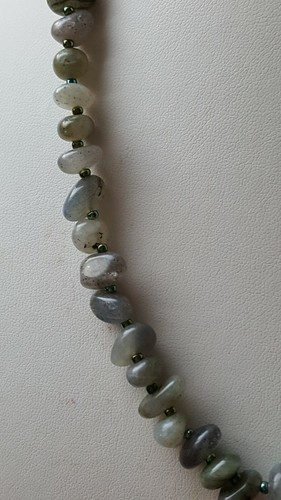 Natural Labradorite And Miyuki Beads Necklace - Picture 3 of 7
