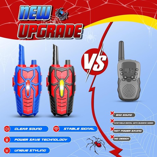 Spider Walkie Talkies for Kids, Toyokid Boy Toys for 4 5 6 Year Old Girls Gift 5 - 第 5/7 張圖片