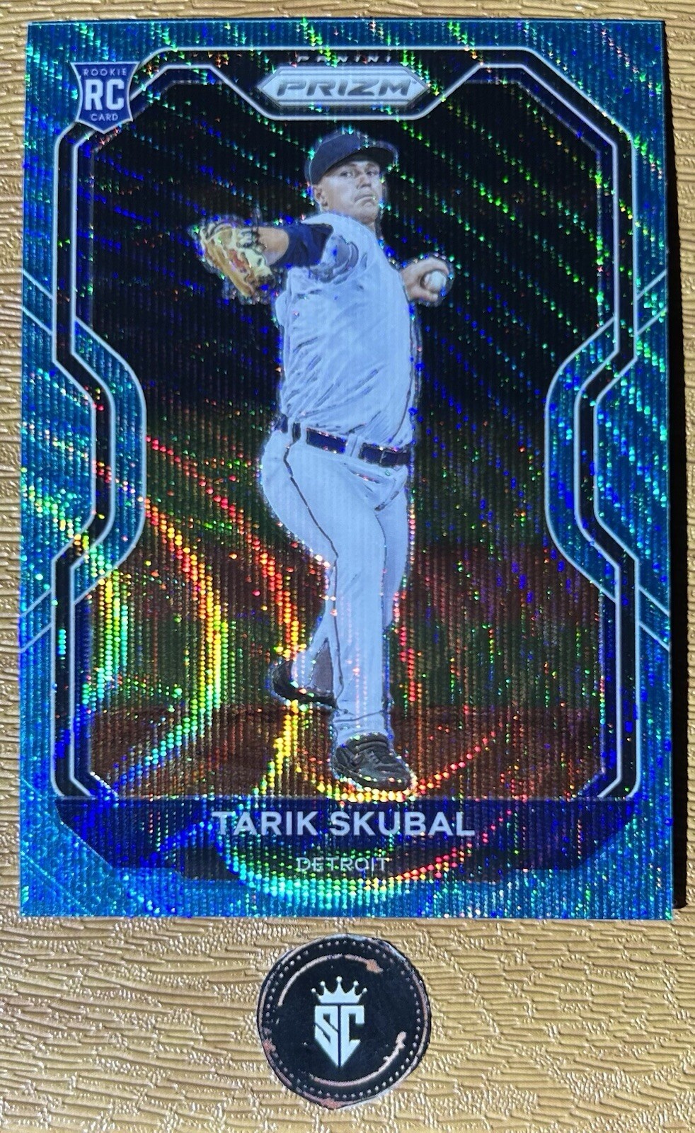 Tarik Skubal 2021 Panini Prizm Tier III Teal Wave Prizm Rookie #236