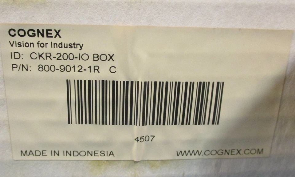 Cognex CKR-200-IOBOX Checker Sensor I/O Box NIB - Image 2 of 4