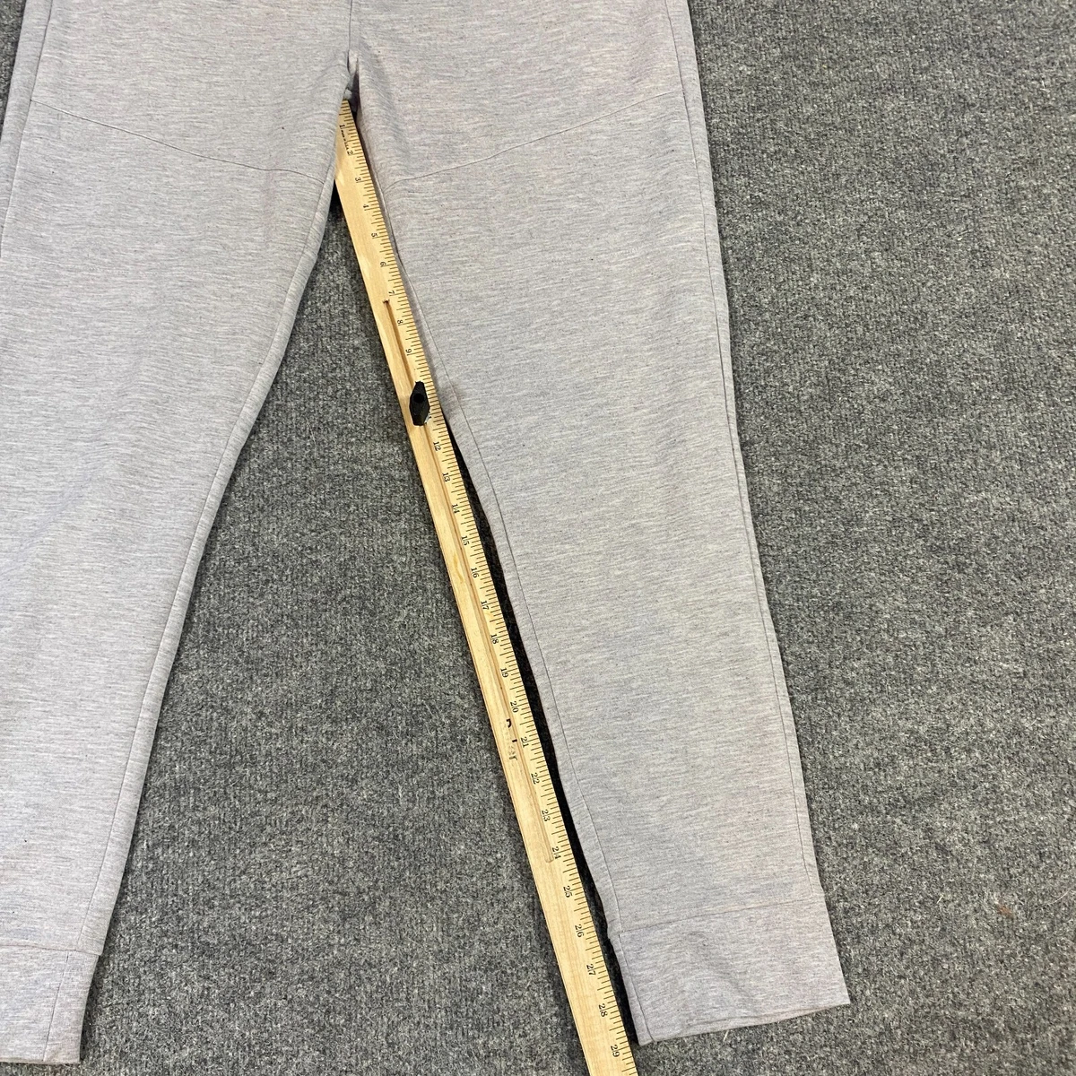 White sales tag joggers