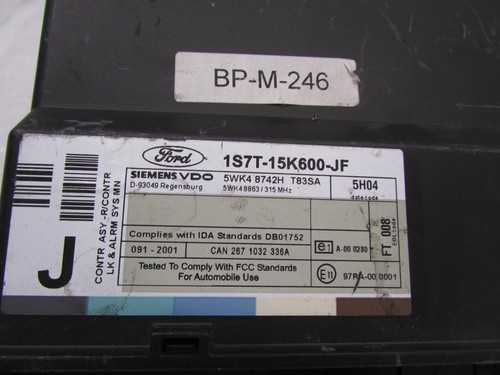 2001-2007 FORD FOCUS MULTIFUNCTION CONTROL UNIT MODULE OEM 1S7T15K600JF - Picture 2 of 8