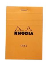 Rhodia Staplebound - Notepad - Orange - Lined - 80 Sheets - 3 x 4 - R11600