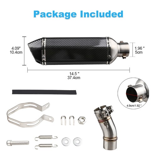 Exhaust System Muffler Slip on For Kawasaki Ninja 400 Z400 2018-2023 DB killer - Picture 7 of 9