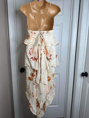 Free People Audrey Embroidered Maxi Dress Size S | eBay
