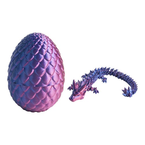 3D PriKHed Dragon in Egg Full Articulated Dragon Fidget Toys Home Office Present - Picture 14 of 18