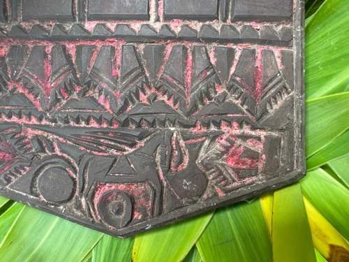 Ancient Rare Hand Carved Stone Primitive Tribal Hindu Goddess Laxmi Feet Figure - Picture 9 of 15