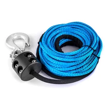 WEISEN 3/16" x 50' 7000LBS Synthetic Rope Winch Cable Hook Stopper For ATV UTV