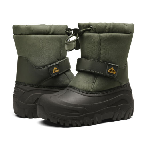 Little/Big Toddler Kids Snow Mid-calf Boots Waterproof Hiking Outdoor Shoes - Picture 14 of 73
