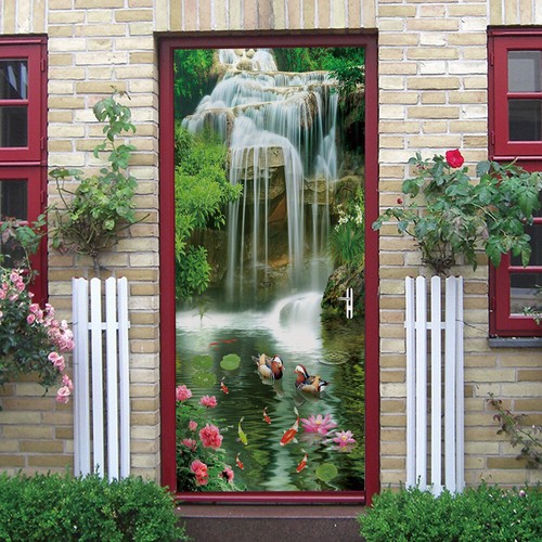 3D Wandbild Sonnenblume Frühling Natur Türaufkleber Aufkleber selbstklebend Folie Wandbild - Bild 20 von 29