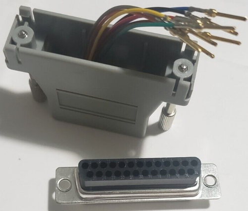 Customizable RJ45 Male DB25 Female Adapter Jack Serial Network Cat5e Cat6 8P8C - 第 1/8 張圖片