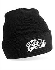 Beanie Hat Greatest Chef Gift For Her Gift For Him Cooking Birthday Present 