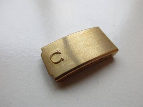 Omega watch bracelet clasp cover 5916 Swiss gold plated for case 566.0046 N.O.S. - Afbeelding 1 van 4