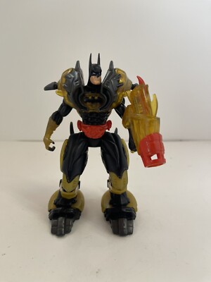 2000 Hasbro TM & DC Comics Black/Yellow/Red Winged Flying Batman Action Figure
