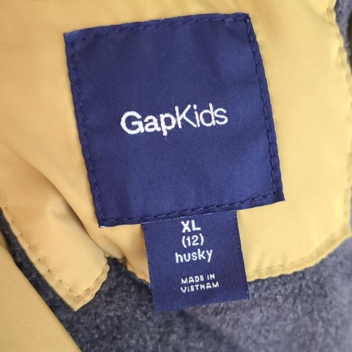 GAP Kids Insulated Winter Puffer Coat Sulfa Green Coat, Size XL (12) - Picture 8 of 9