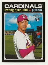 2020 Topps Heritage High Number KWANG-HYUN KIM Missing Signature SSP #544 Rookie