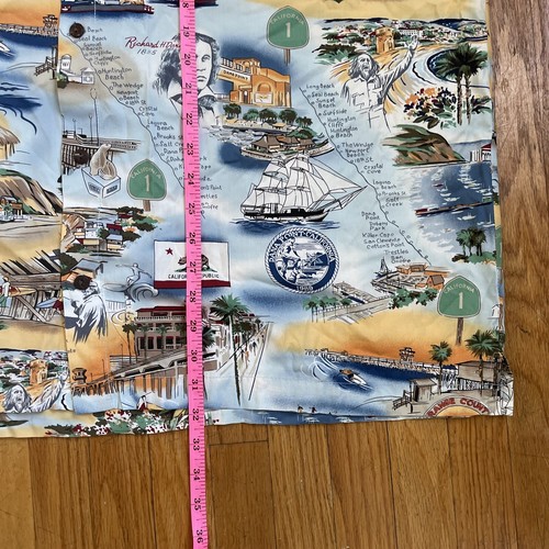 Vintage High Seas Trading Company Hawaiian Shirt California PCH History Men 2XL - Picture 8 of 8